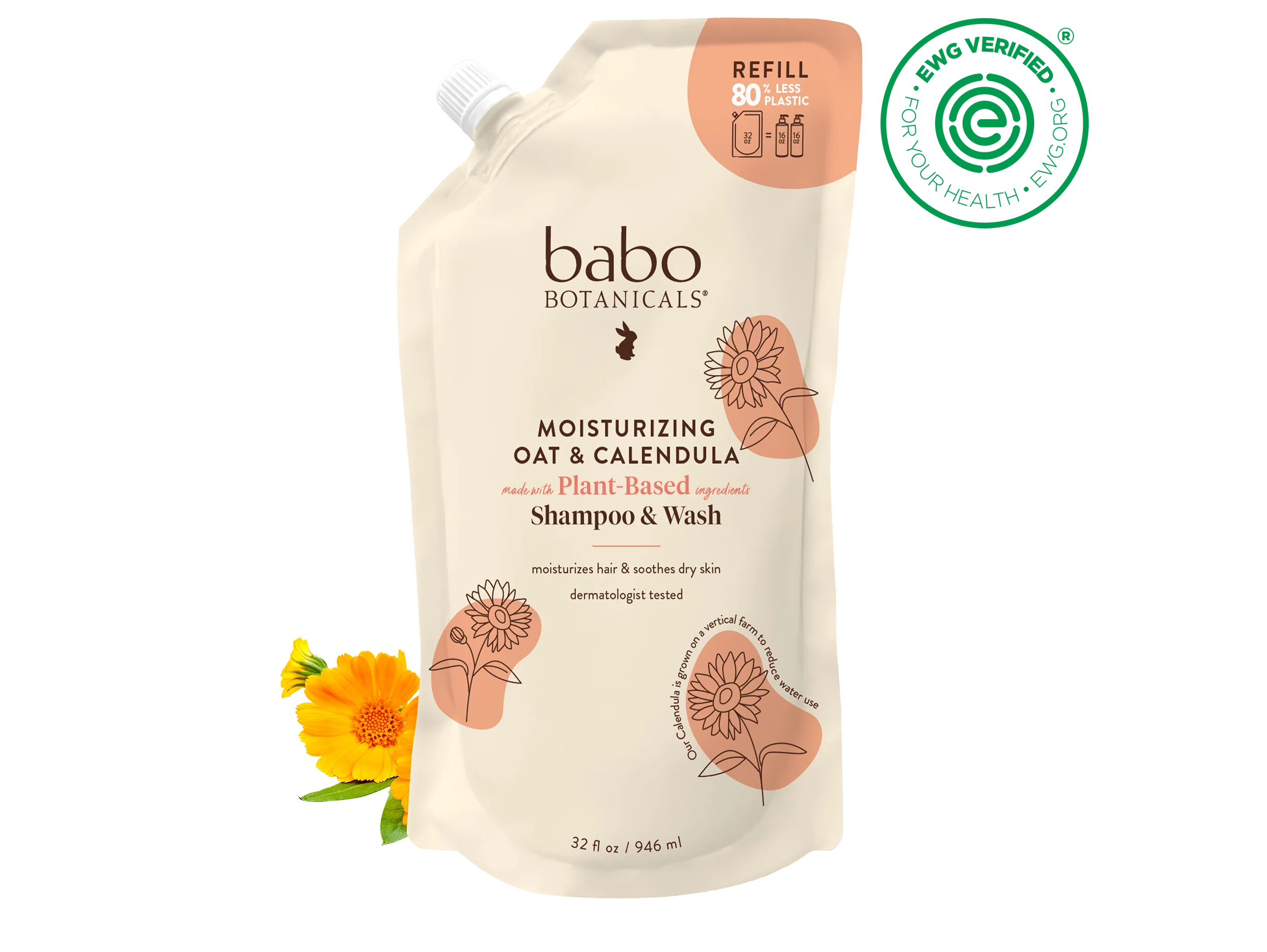 Moisturizing Oat & Calendula Shampoo & Wash - Image 12